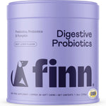 Finn digestive probiotics for dogs premium imported gut supplement front view