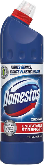 Domestos Original Thick Bleach bottle front view disinfectant