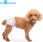 Close up of fur resistant fasteners on Paw Inspired dog diaper