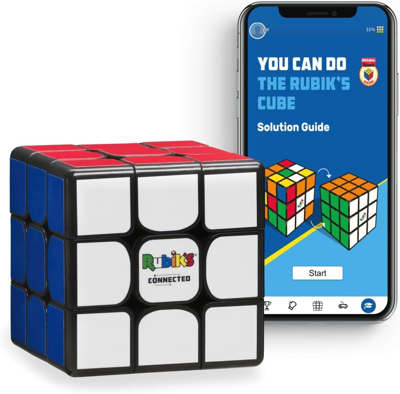 GoCube Rubik's Connected smart magnetic speed cube front view