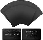 AUEAR metal business card blanks front view