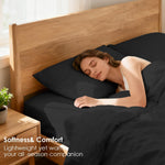 Close-up of CozySmile hydro-brushed microfiber fabric texture
