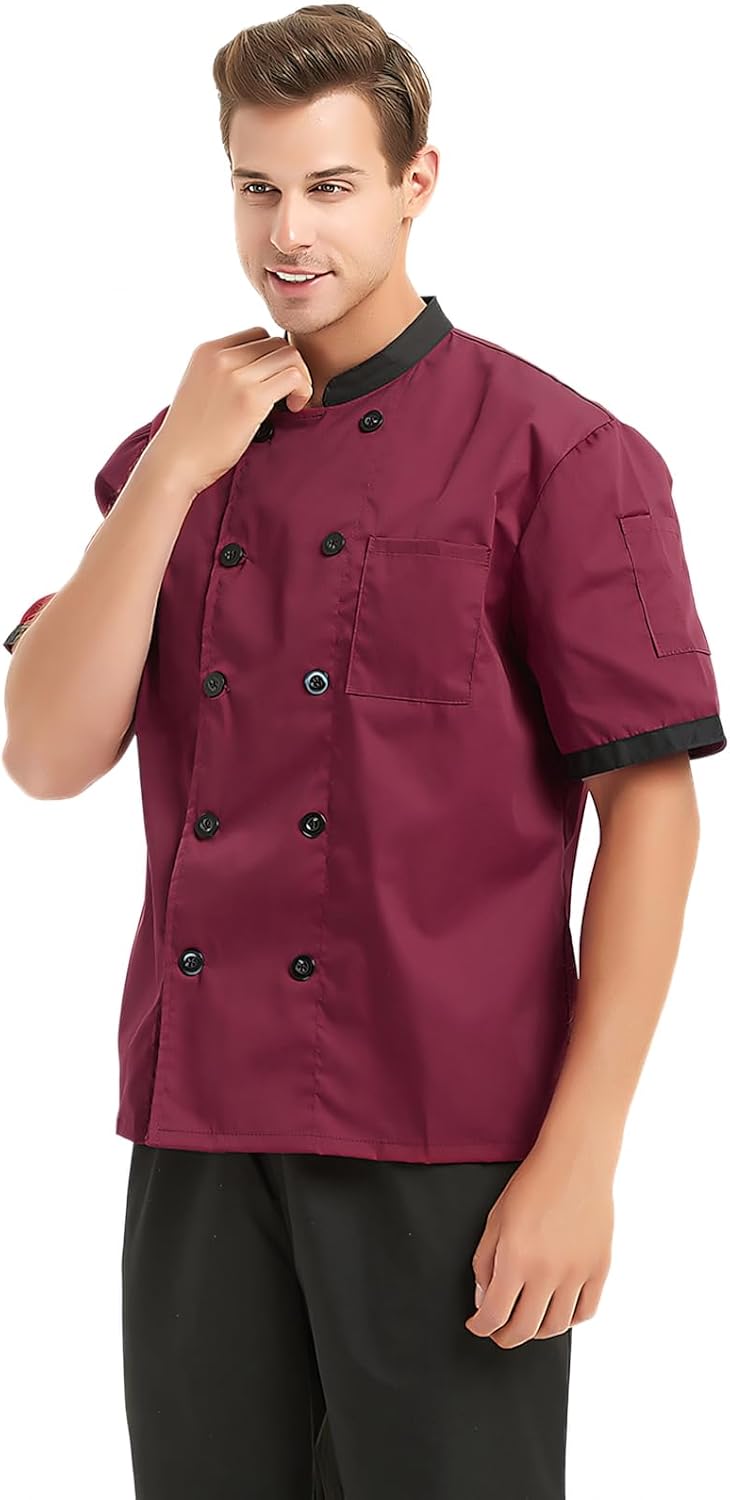 TopTie restaurant uniform double-breasted button view