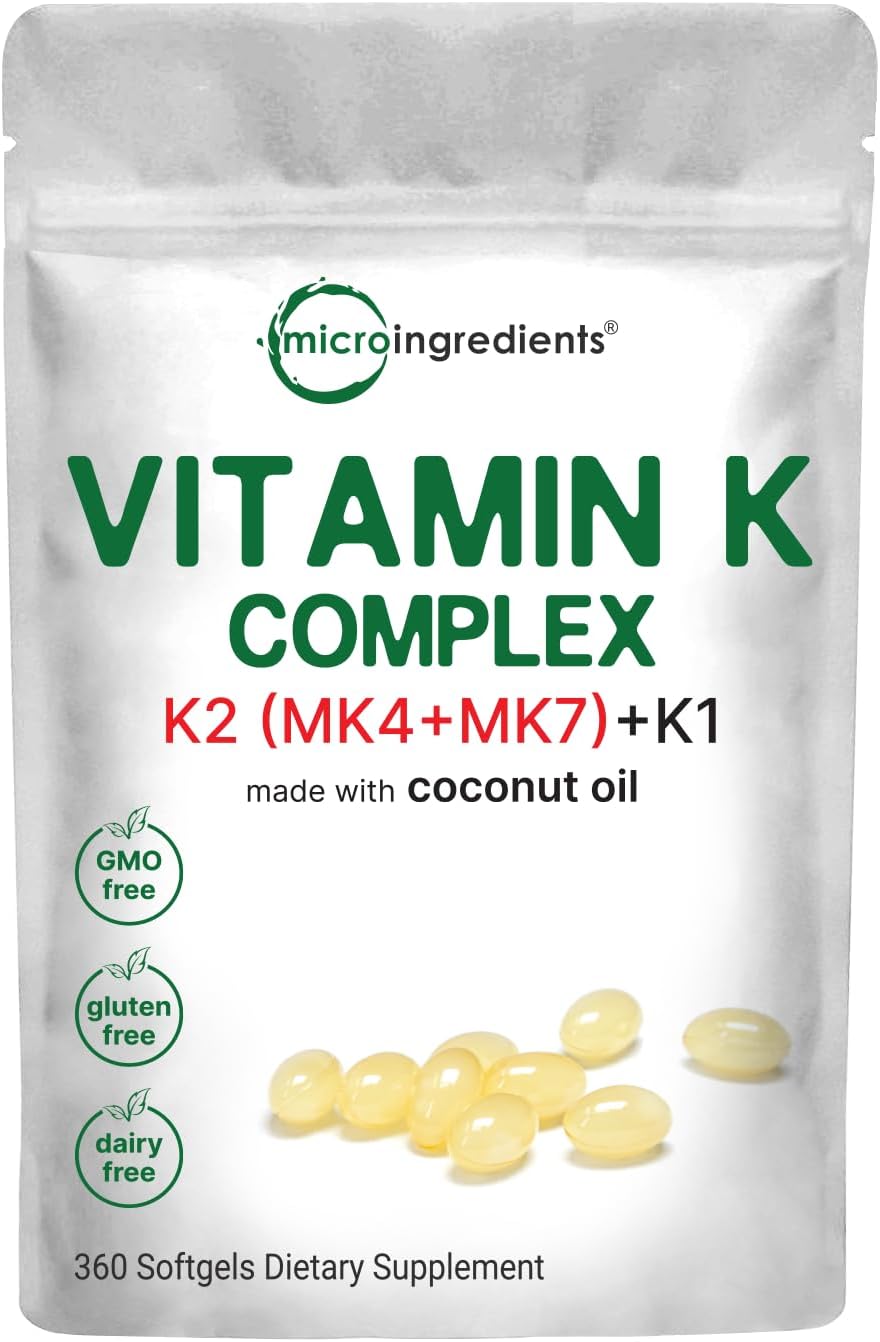 Micro Ingredients Super Vitamin K Complex front view packaging