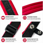 Adjustable strap mechanism showing length customization from 30 to 45 inches.