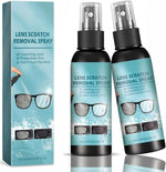 FRMUIC lens scratch remover spray front view showing the dual-action polishing fluid bottles.