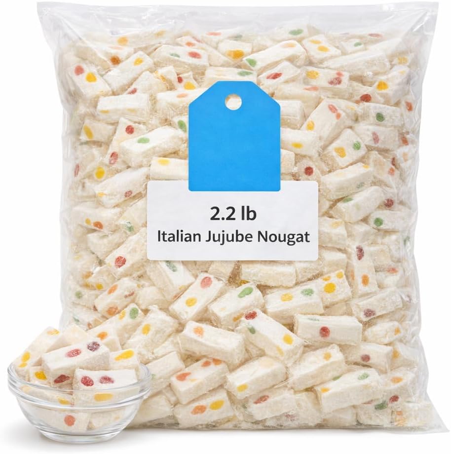 Triplenet Pricing Italian Jujube Nougat Candy front view bulk bag