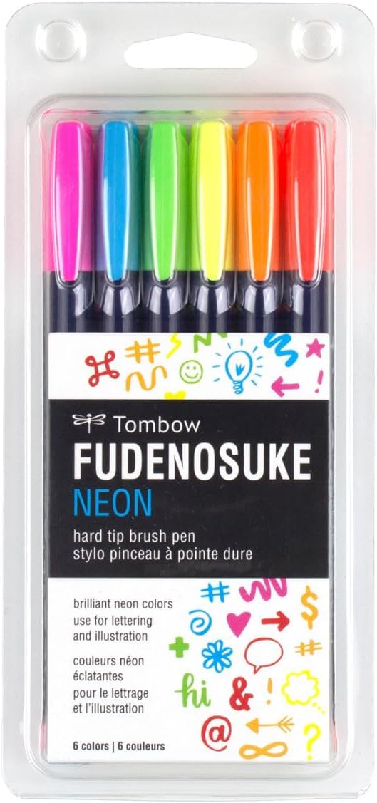 Tombow 62038 Fudenosuke Brush Pen, 2-Pack. Soft and Hard Tip Fudenosuke Brush Pens for Calligraphy and Art Drawings - Image 12