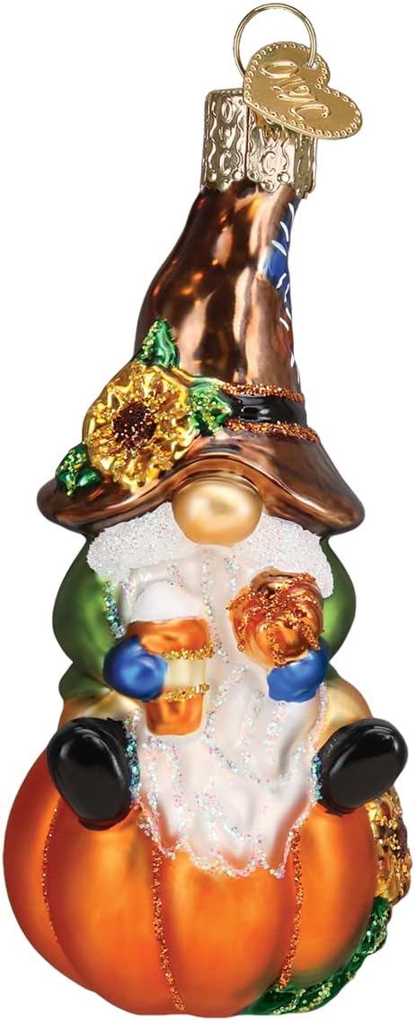Old World Christmas Garlic Glass Blown Ornament lifestyle display