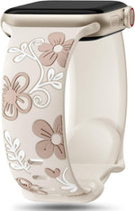 Witzon floral Apple Watch band front view