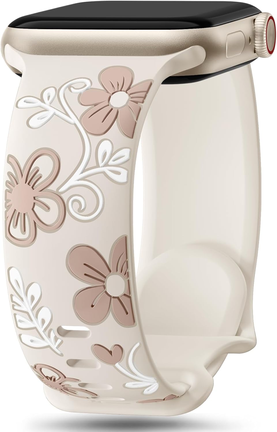 Witzon floral Apple Watch band front view