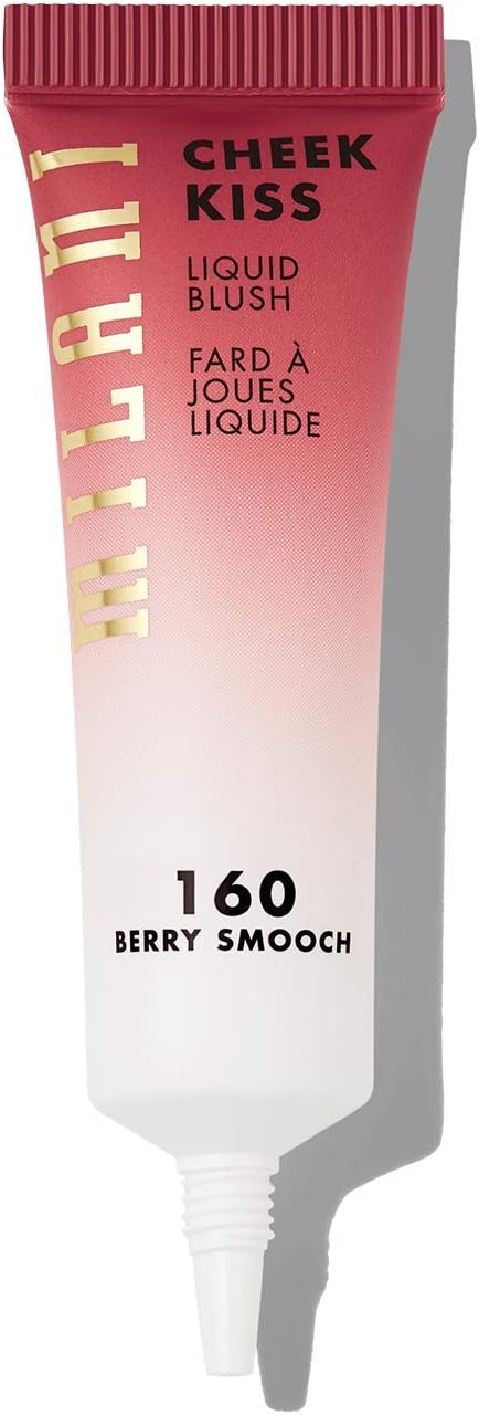 Milani liquid blush applicator showing creamy formula