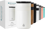 Elemental Artisan Insulated Tumbler, Triple Wall Coffee Travel Mug, Reusable Stainless Steel Coffee Tumbler with Ceramic Lid, Thermal Coffee Cups for Hot (6 Hrs) & Cold (18 Hrs), 16oz - Graphite - Image 9
