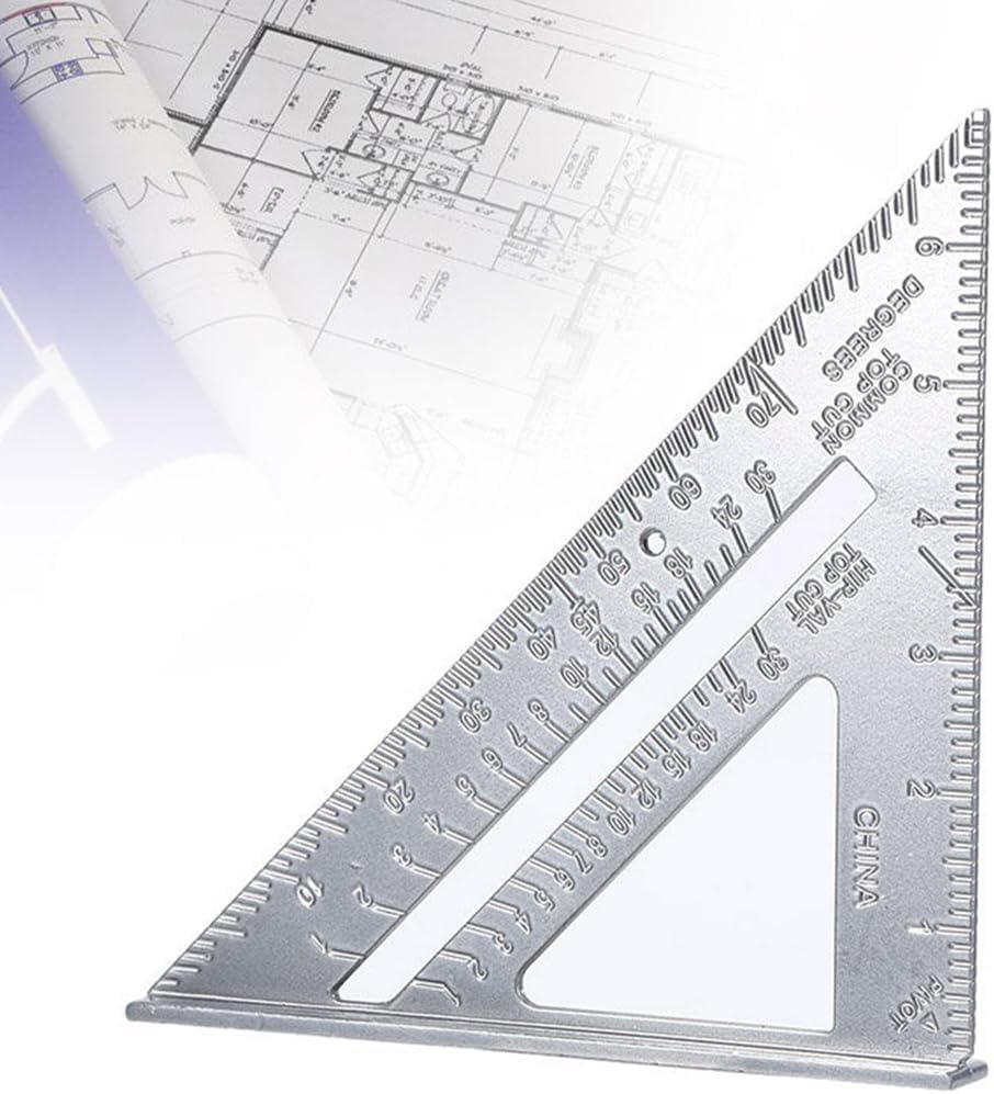 Xiaokeis woodworking tool showing detachable stainless steel slide ruler