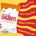 Side profile of the vintage style packaging for these classic Texas candies