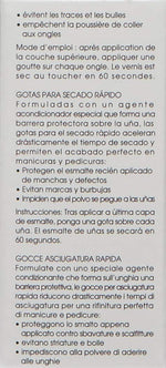 Deborah Lippmann Quick Dry Drops glass bottle label