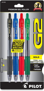 PILOT G2 Premium Rolling Ball Gel Pens, 1.0 mm, Blue Ink, 4-Pack - Image 11