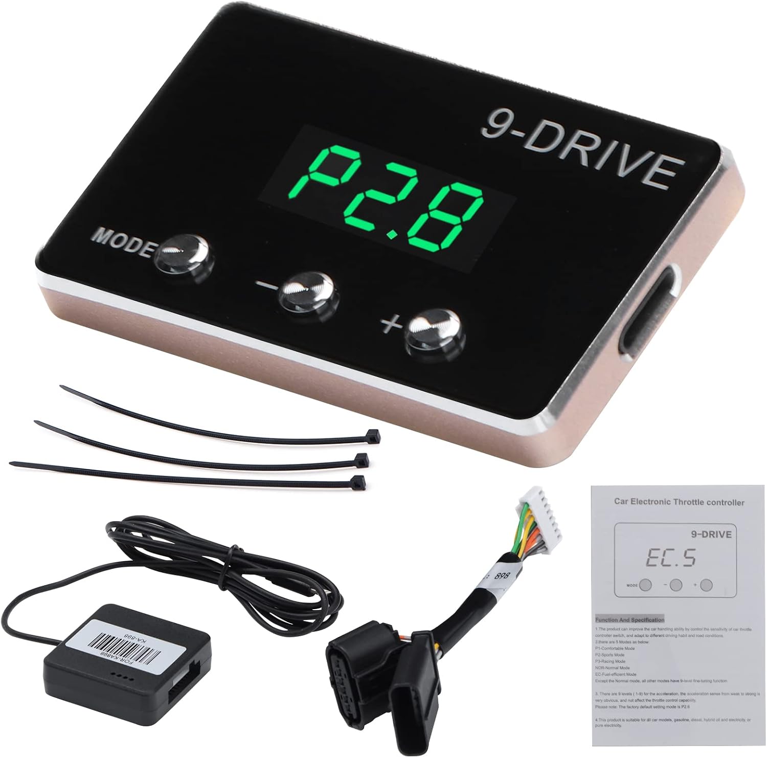 YIBEICO throttle response controller front view