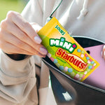 Close-up view of the ingredients list and nutritional facts on the back of the Starburst box.