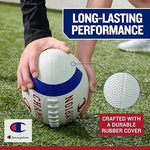 Packaging contents of the Champion Blitz football series including the authentic sports ball and inflation kit.