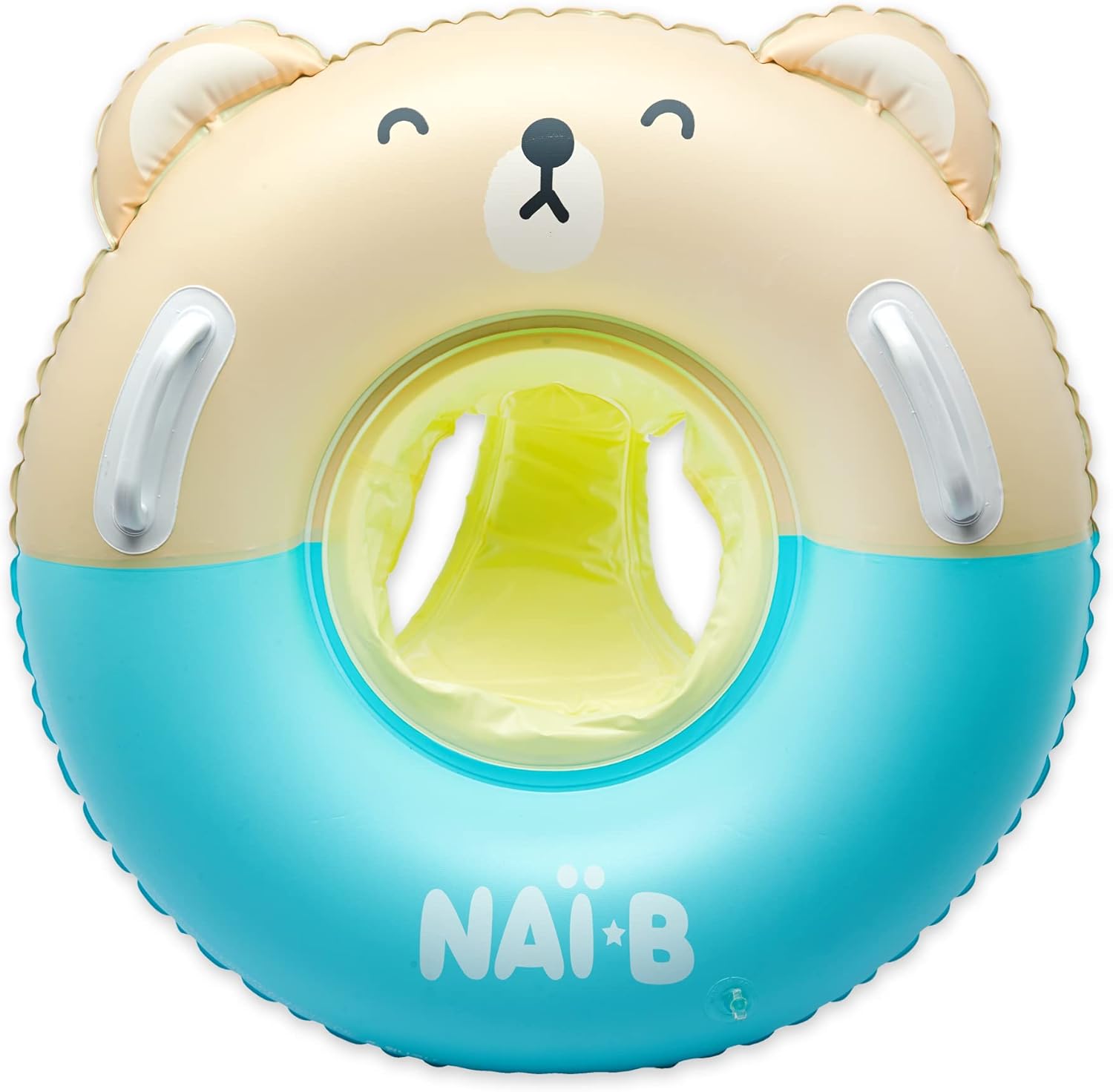 Arakhan Nai-B toddler swim float tube front view with teddy bear design
