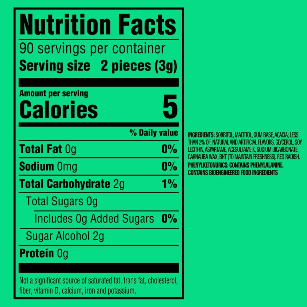Orbit imported USA sugar free bubblegum mint flavored gum pack