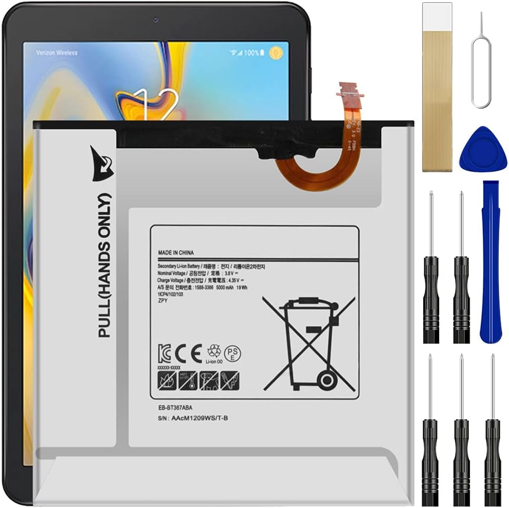 Wuhao replacement battery for Samsung Galaxy Tab A 8.0 front view