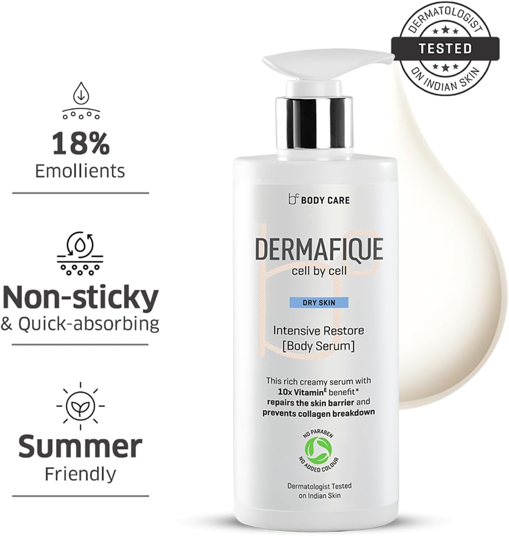 Dermafique body serum pump dispenser close up