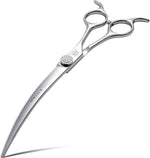 45 degrees Extra Curved Dog Grooming Scissors 440C Stainless Steel 7.5'' Big Arc Curved Shears Rose Gold Sharp and Durable Trimming Scissors for Dogs and Cats - Image 12