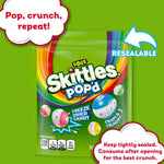Skittles POPd Sour Freeze Dried Candy premium imported snack display