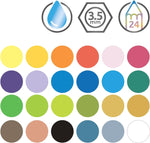 Derwent professional drawing pencils color swatch sample