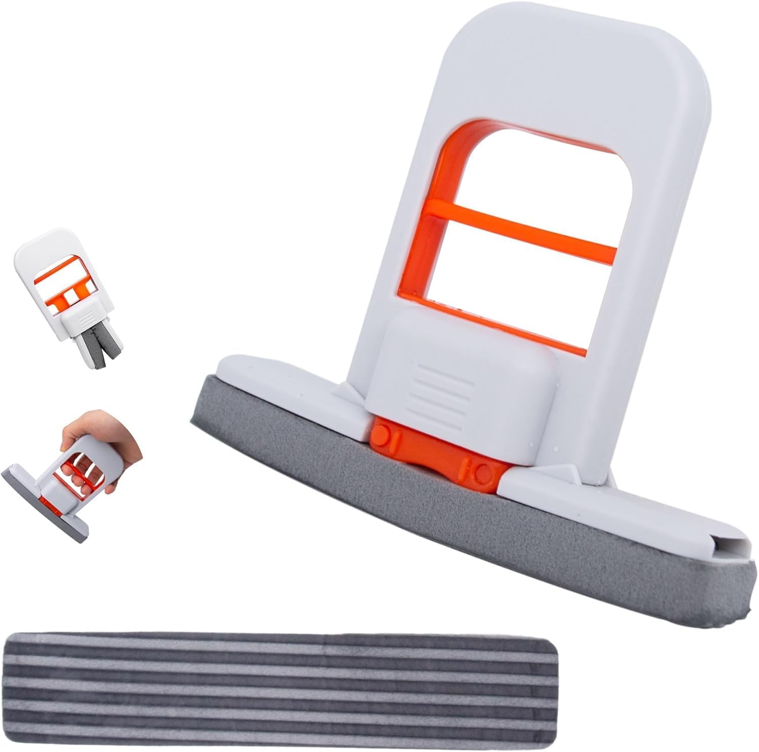 Wishbone mini foldable desktop mop front view