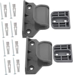 Totority retractable safety gate replacement parts front view showing complete hardware kit components.
