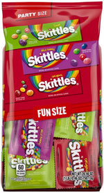 Gluten free and peanut free assorted fruit chewy candies in colorful packaging options