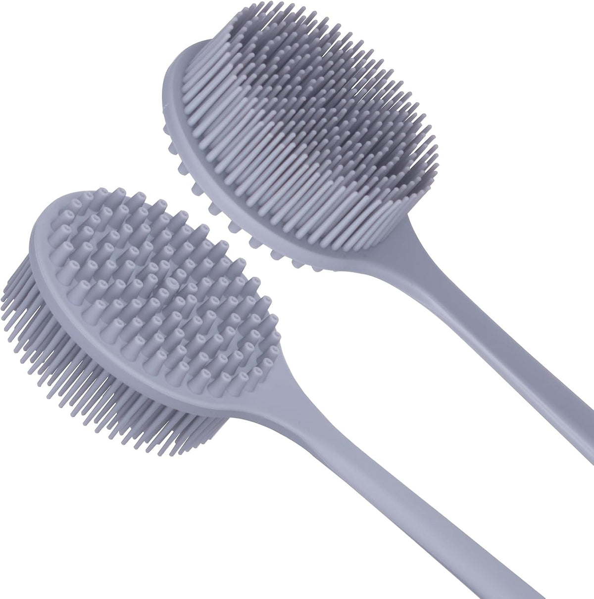 DNC bath body brush close-up of soft silicone bristles for gentle exfoliation