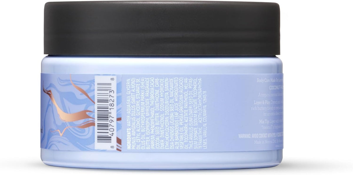 MIX:BAR Coconut Palm Lightweight Body Cream for Women, Hydrating & Moisturizing, Shea + Cocoa Butter, Jojoba + Avocado Oil, Paraben Free, Vegan, 8oz - Image 14
