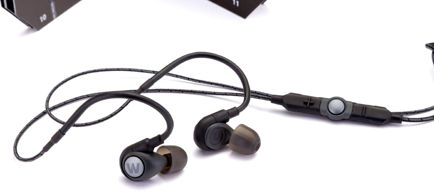 Westone Alpha Adventure earphones front view showcasing magnesium housing