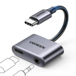 UGREEN USB C to 3.5mm Headphone and Charger Adapter 2 in 1 Type C to Aux Audio Jack with PD 3.0 60W Fast Charging Dongle Compatible with S25 Ultra iPad Pro Switch 2 - Image 1