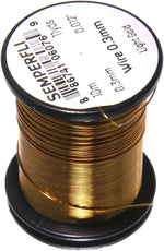 Bright silver single strand wire for dry flies