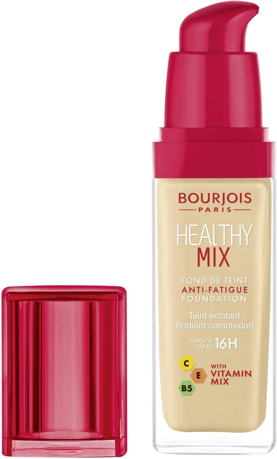 Bourjois Healthy Mix Anti-Fatigue Medium Coverage Liquid Foundation 53 Light Beige, 30ml, 29199601053 - Image 13