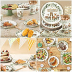 Kinovo 300 piece party supply set for 50 guests layout