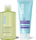 Bliss Disappearing Act Niacinamide Toner and Micro Magic Scrub set