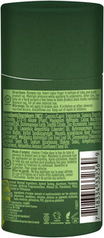 Desert Essence natural deodorant back label details and ingredients