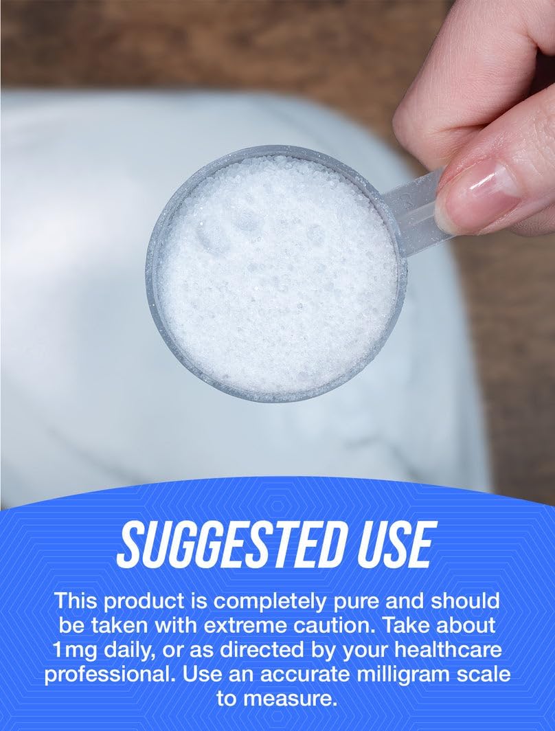 Gluten free pure biotin powder nutritional facts and dosage chart