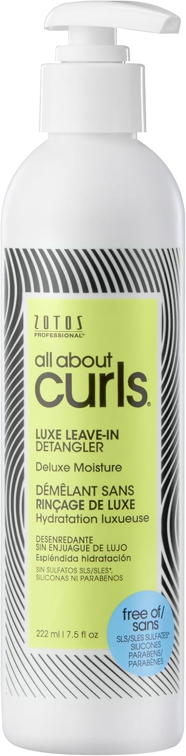 ALL ABOUT CURLS Luxe Leave-In Detangler | For Curly Hair Styling | Detangle, Moisturize, De-Frizz | Reduce Frizz & Softens | Deluxe Moisture | Vegan & Cruelty Free | Sulfate & Paraben Free - Image 1