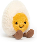 Jellycat Amuseables Boiled Egg Happy plush toy front view