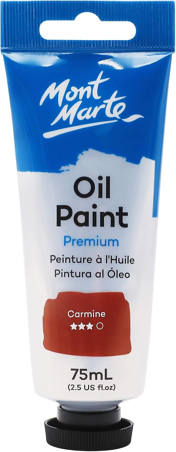 Mont Marte artist oil paint packaging and cap