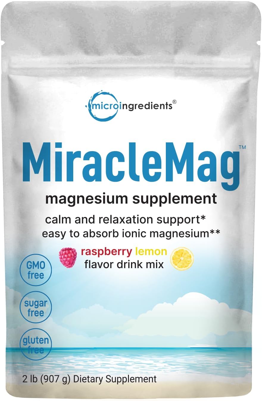 Micro Ingredients MiracleMag Calm Magnesium Powder front pouch view