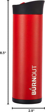 LEXO BURNOUT Temperature Regulating Travel Mug 12 oz Red - Drink NOW & Heat-Zorb Tech - Image 9
