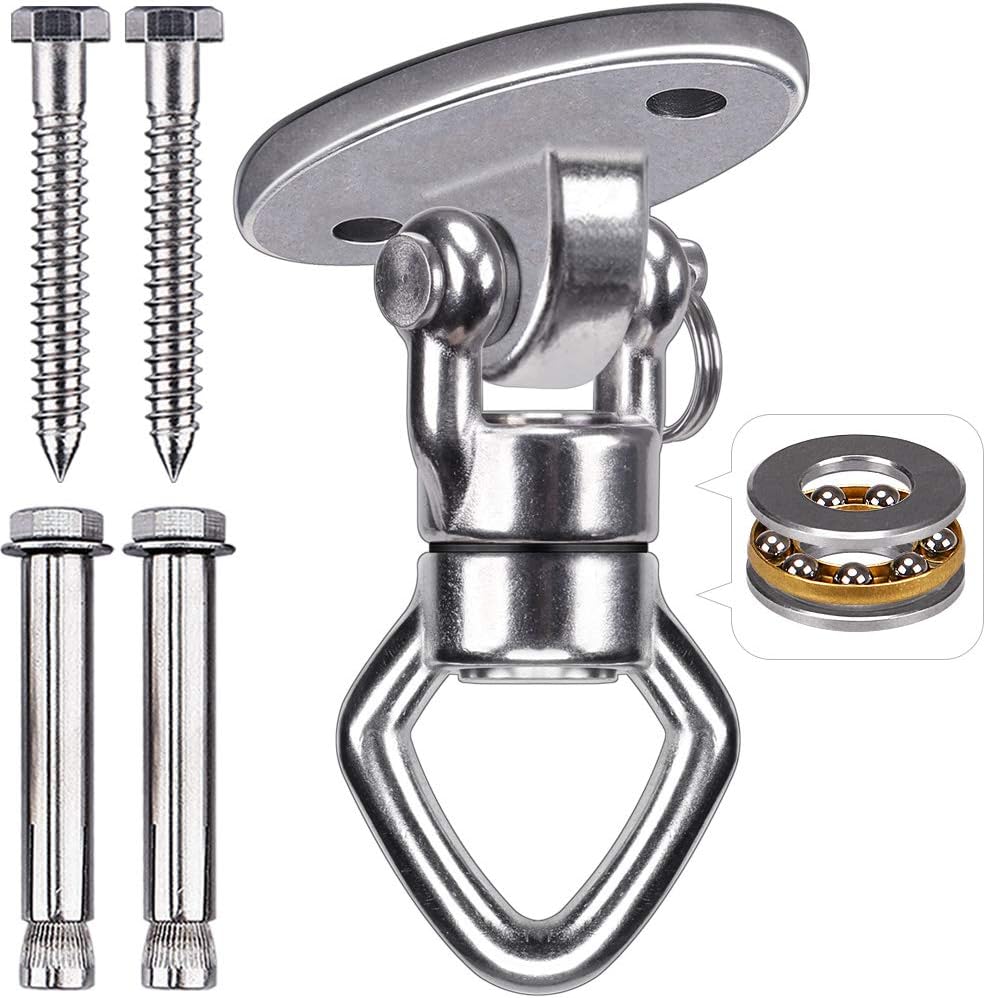 BeneLabel swing hanger front view stainless steel bracket for aerial yoga